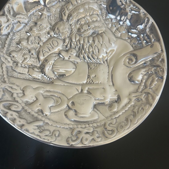 Cookies for Santa Pewter Plate. NWT - Picture 5 of 7